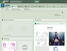 Tablet Screenshot of collijon.deviantart.com