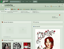 Tablet Screenshot of lunadarling.deviantart.com