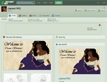 Tablet Screenshot of cianne1992.deviantart.com