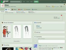 Tablet Screenshot of ellren.deviantart.com