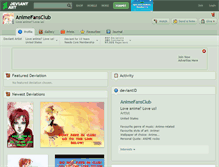 Tablet Screenshot of animefansclub.deviantart.com