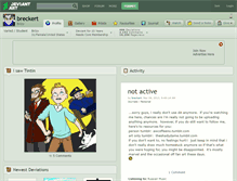 Tablet Screenshot of breckert.deviantart.com