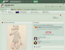 Tablet Screenshot of lily-the-cat11.deviantart.com