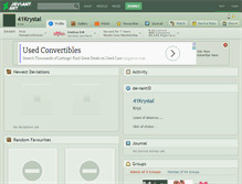 Tablet Screenshot of 41krystal.deviantart.com