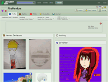 Tablet Screenshot of firepandora.deviantart.com