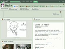 Tablet Screenshot of kittehkins.deviantart.com