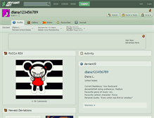 Tablet Screenshot of diana123456789.deviantart.com