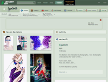 Tablet Screenshot of ega0609.deviantart.com