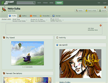 Tablet Screenshot of neko-suika.deviantart.com