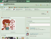 Tablet Screenshot of kawaiikittycuteness.deviantart.com