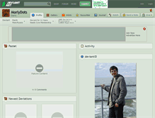 Tablet Screenshot of morlydots.deviantart.com