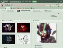 Tablet Screenshot of gambear1er.deviantart.com