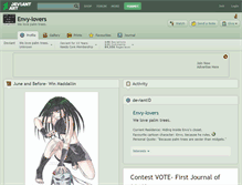 Tablet Screenshot of envy-lovers.deviantart.com