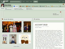 Tablet Screenshot of kira-hime.deviantart.com
