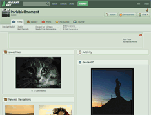 Tablet Screenshot of invisible8moment.deviantart.com