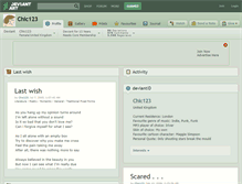 Tablet Screenshot of chic123.deviantart.com