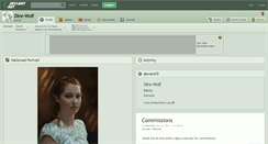 Desktop Screenshot of dire-wolf.deviantart.com