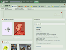 Tablet Screenshot of hazerus.deviantart.com