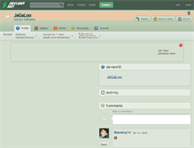 Tablet Screenshot of jagaloo.deviantart.com