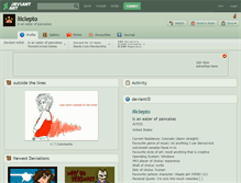 Tablet Screenshot of lilclepto.deviantart.com