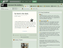 Tablet Screenshot of comment-revolution.deviantart.com