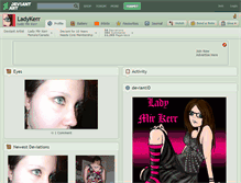 Tablet Screenshot of ladykerr.deviantart.com