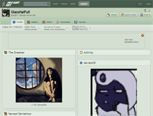 Tablet Screenshot of glasshalfull.deviantart.com