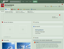Tablet Screenshot of michaylamarie.deviantart.com
