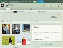 Tablet Screenshot of angrylittleboy.deviantart.com