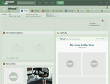 Tablet Screenshot of liftme67.deviantart.com