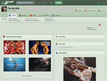 Tablet Screenshot of ferrari486.deviantart.com