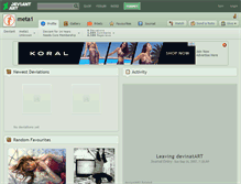 Tablet Screenshot of meta1.deviantart.com