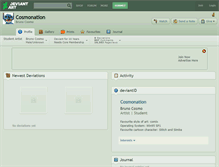 Tablet Screenshot of cosmonation.deviantart.com