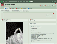 Tablet Screenshot of goldenmoonmodel.deviantart.com