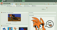 Desktop Screenshot of amberthehedgie.deviantart.com