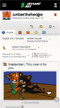 Mobile Screenshot of amberthehedgie.deviantart.com