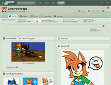 Tablet Screenshot of amberthehedgie.deviantart.com