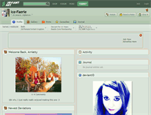 Tablet Screenshot of ice-faerie.deviantart.com