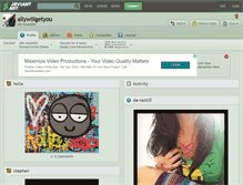 Tablet Screenshot of allywillgetyou.deviantart.com