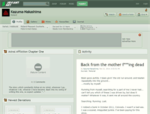 Tablet Screenshot of kazuma-nakashima.deviantart.com