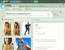 Tablet Screenshot of 123stella.deviantart.com