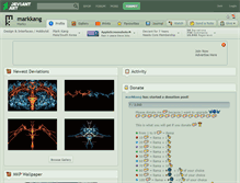 Tablet Screenshot of markkang.deviantart.com