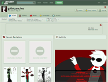 Tablet Screenshot of gothicpeaches.deviantart.com