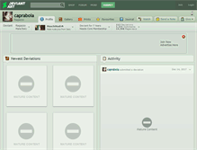Tablet Screenshot of capraboia.deviantart.com