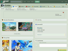 Tablet Screenshot of krysless.deviantart.com