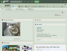 Tablet Screenshot of dbz890.deviantart.com