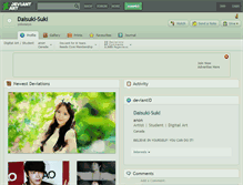 Tablet Screenshot of daisuki-suki.deviantart.com