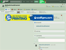 Tablet Screenshot of akatsukiclouddreamer.deviantart.com
