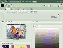 Tablet Screenshot of evilweazel.deviantart.com