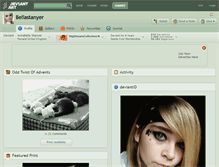 Tablet Screenshot of bellastanyer.deviantart.com